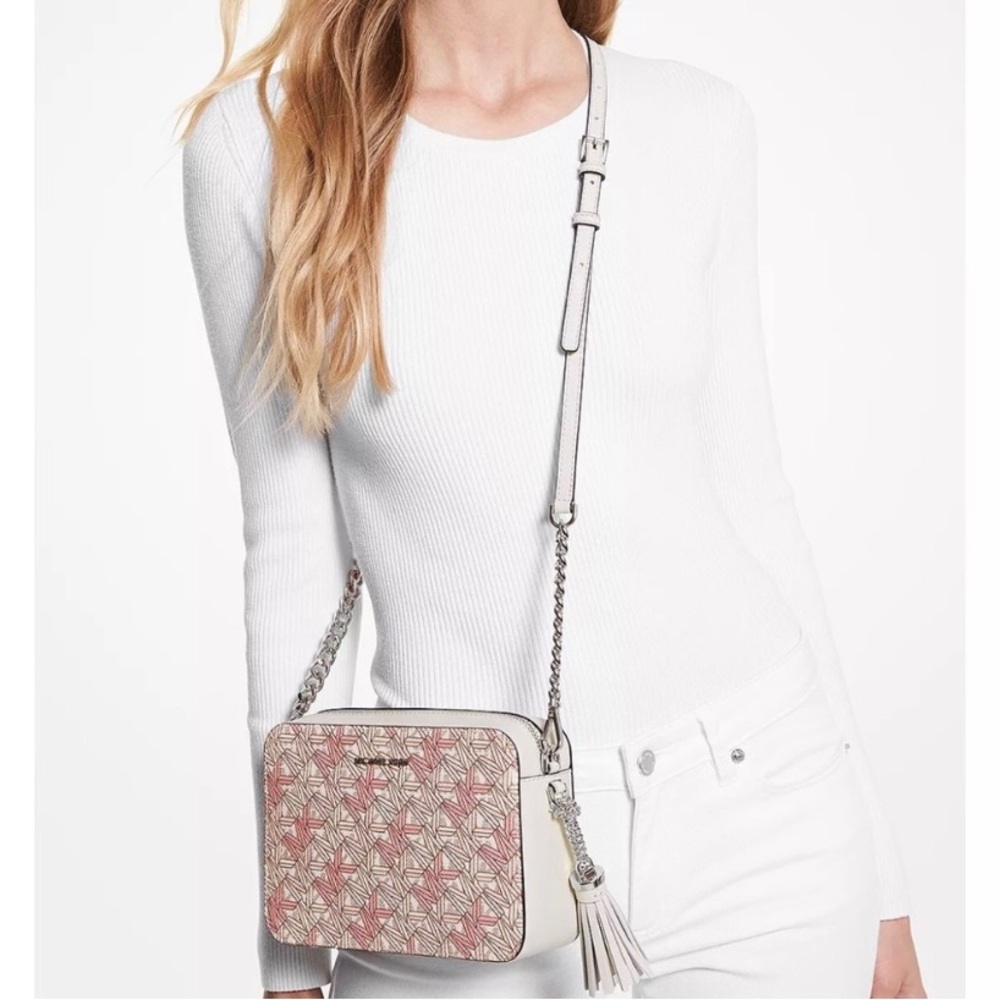 Michael Kors Jet Set Crossbody Camera Bag - NWT - Smokey Rose